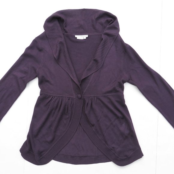 To The Max Top Cardigan Sweater Light Layer top Purple Tothemax - Picture 2 of 14